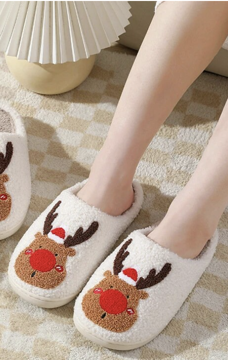 クリスマス_サンタ_トナカイ_スリッパ