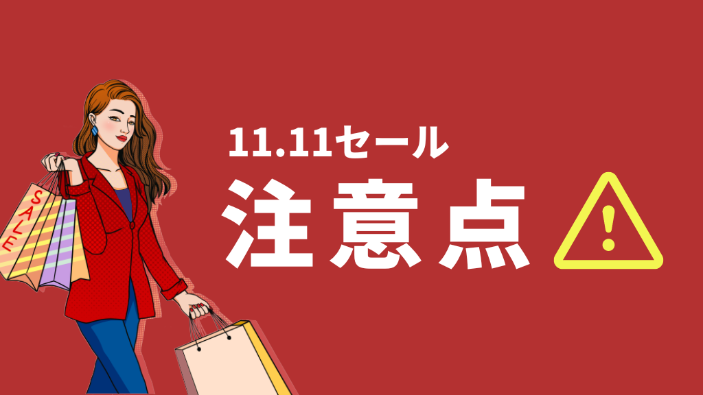 11.11セール_注意点